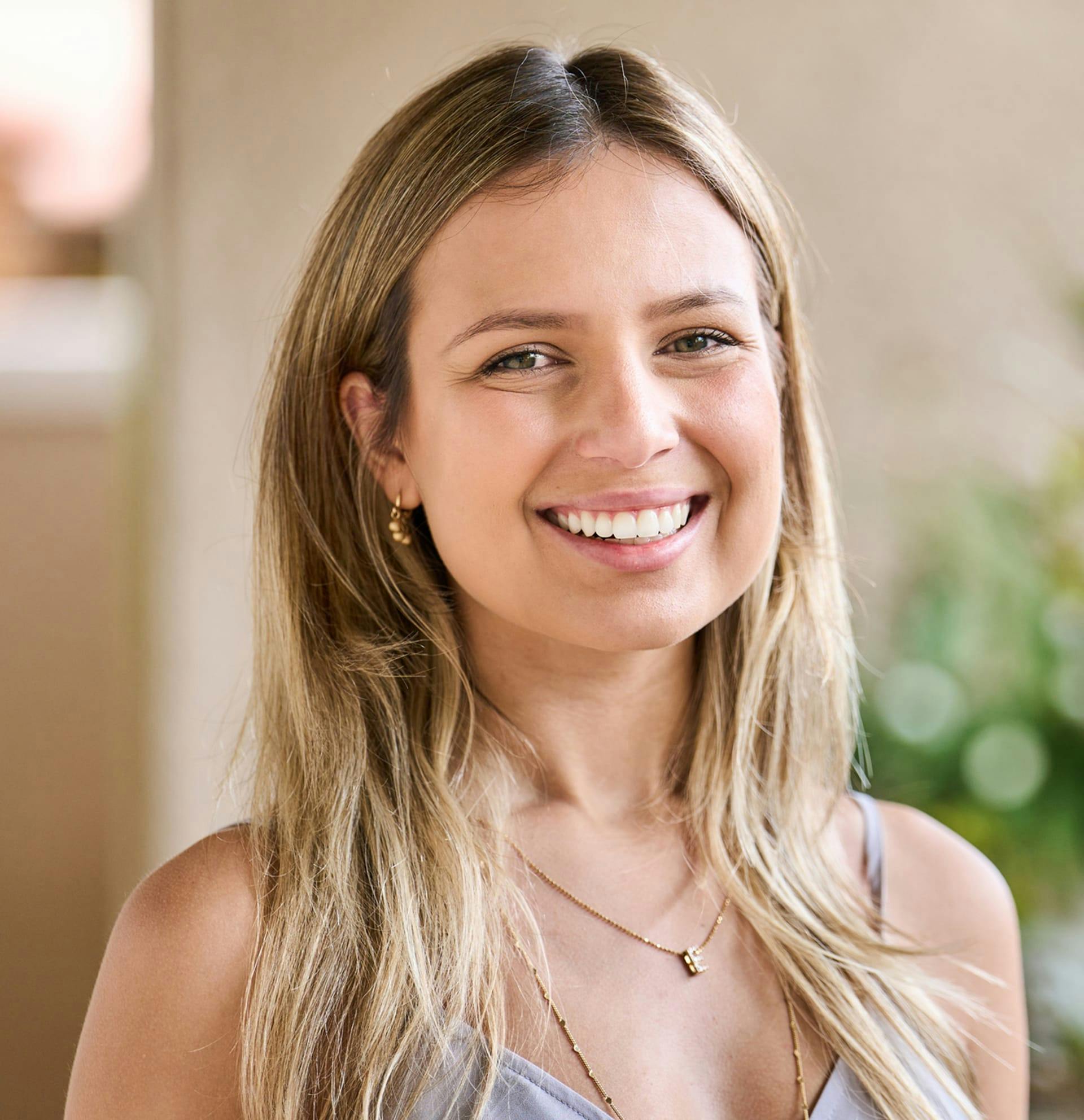 woman smiling at camera