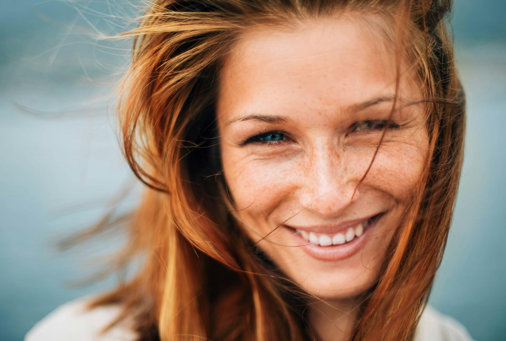 woman smiling at camera