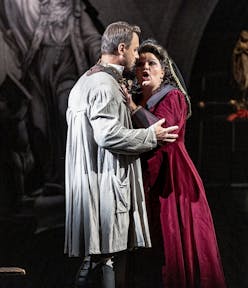 Opera SO | Tosca - Pavel Černoch a Petra Alvarez Šimková; foto: Patrik Borecký