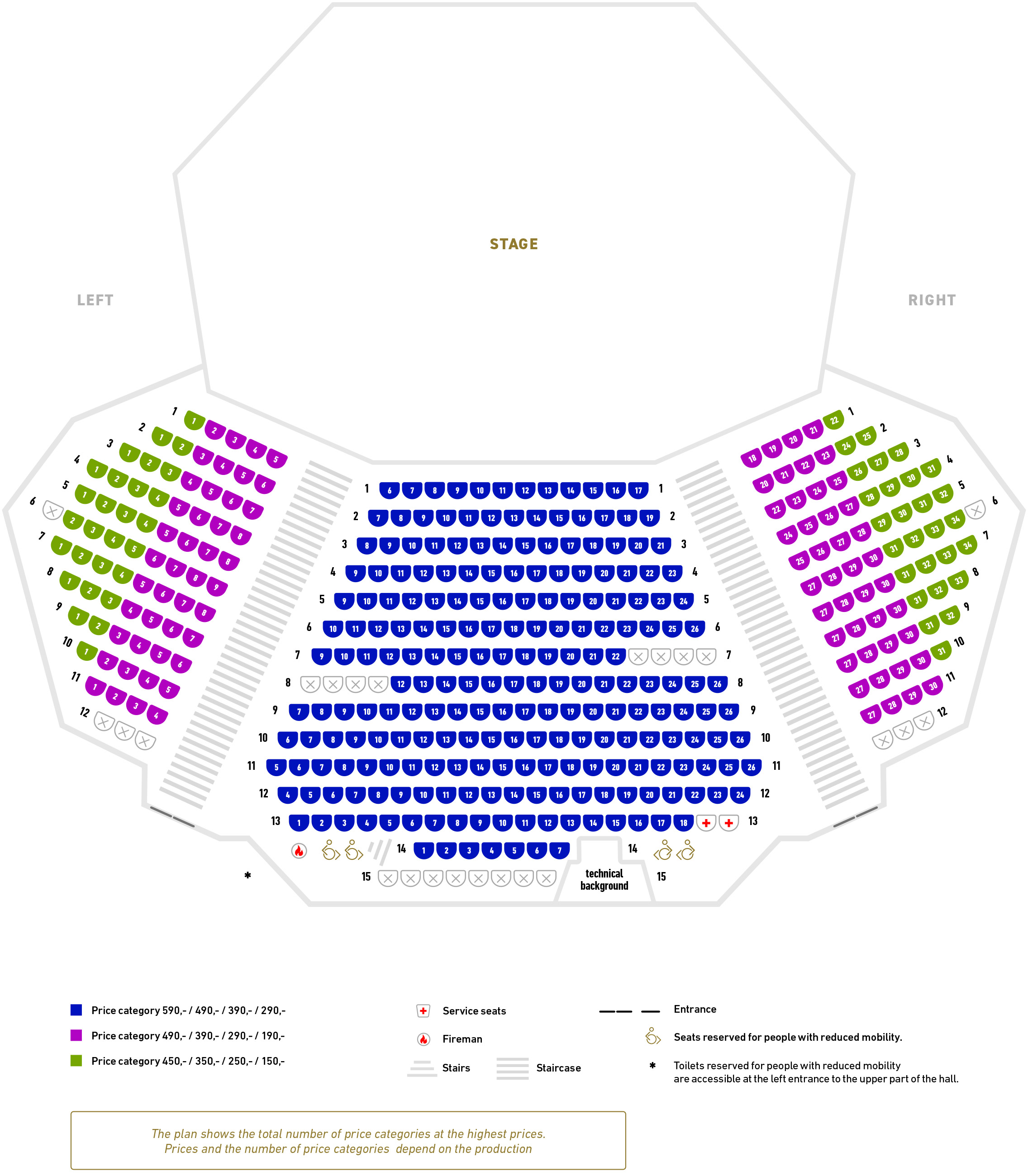 National Theatre Interior Seating Chart National Theatre Olivier