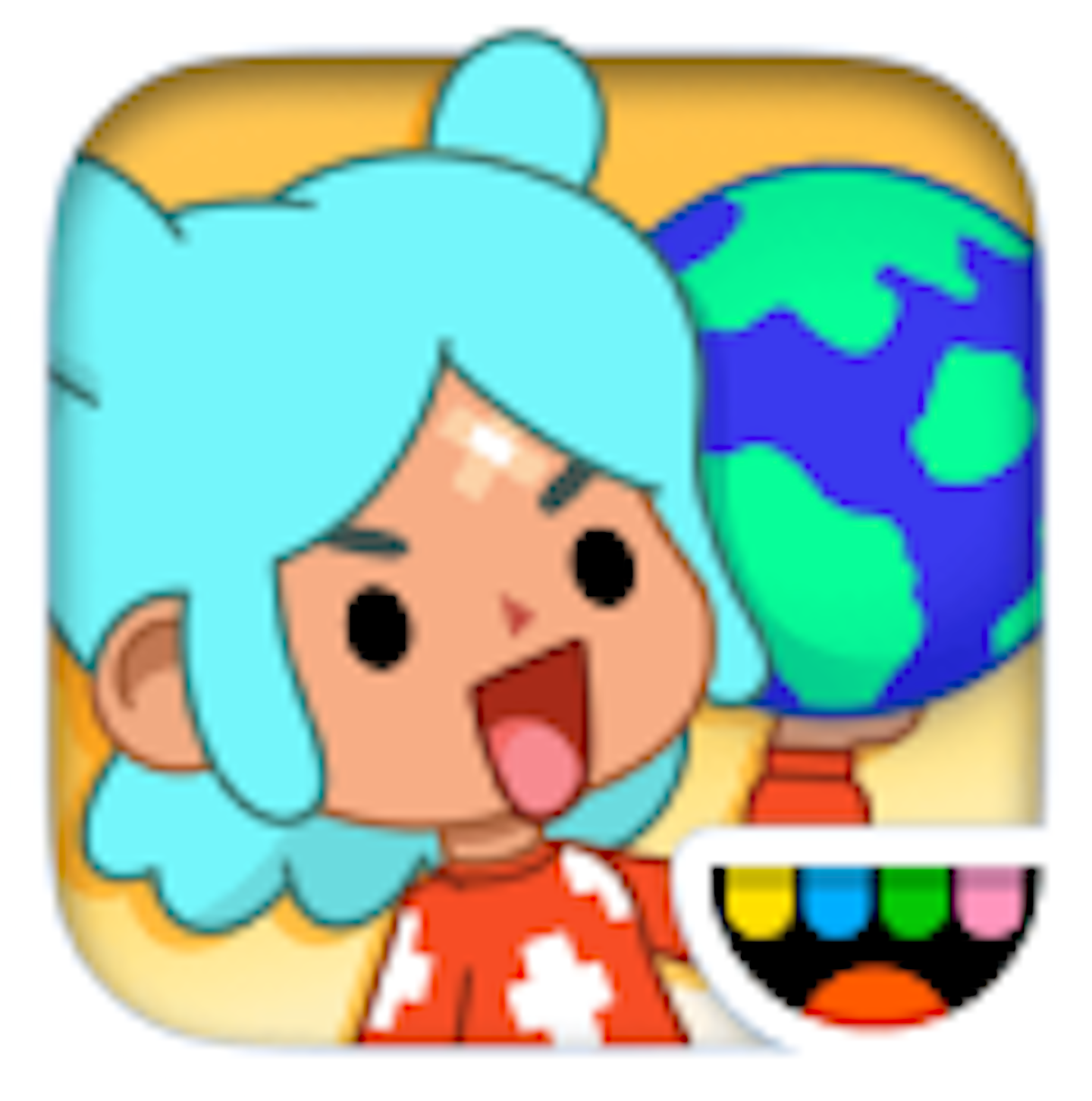 This is the app icon of Toca Boca World