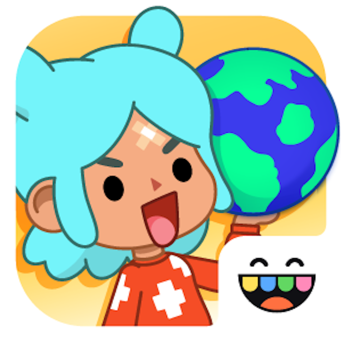 This is the app icon for the Toca Boca World app