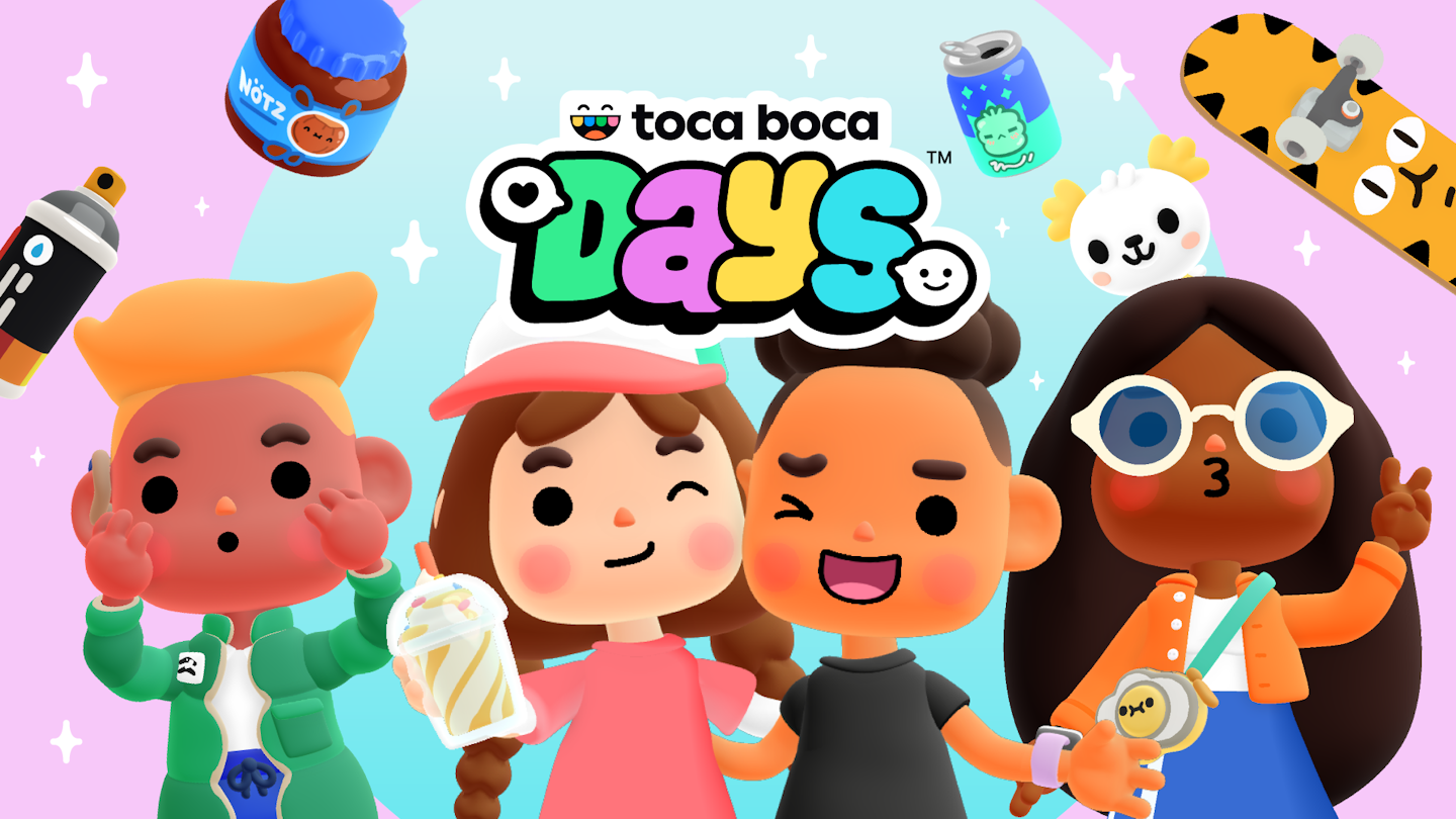 This is key art for the Toca Boca Days game