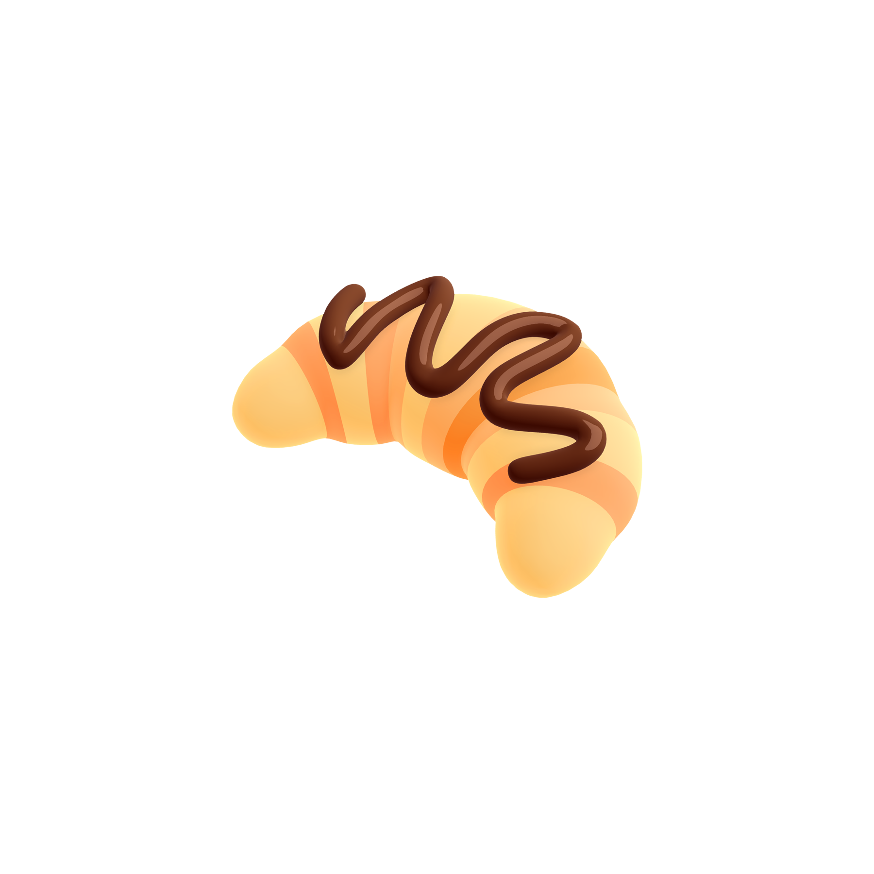this is a 3d image of a croissant from Toca Boca Days