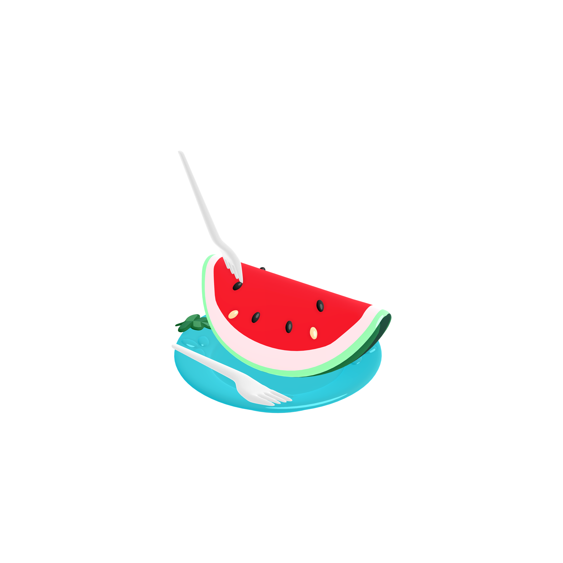 this is a 3d watermelon from Toca Boca Days