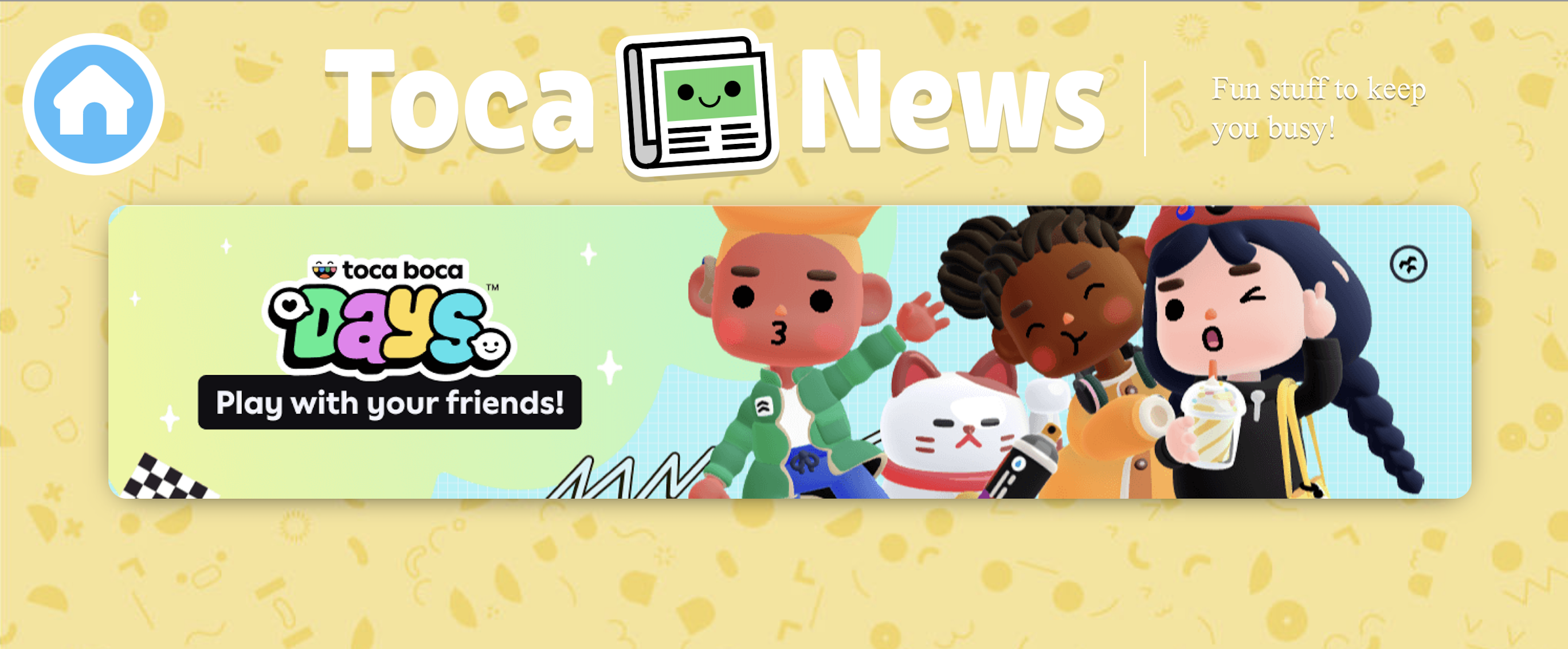 this is a banner from the Toca New Cross promo page