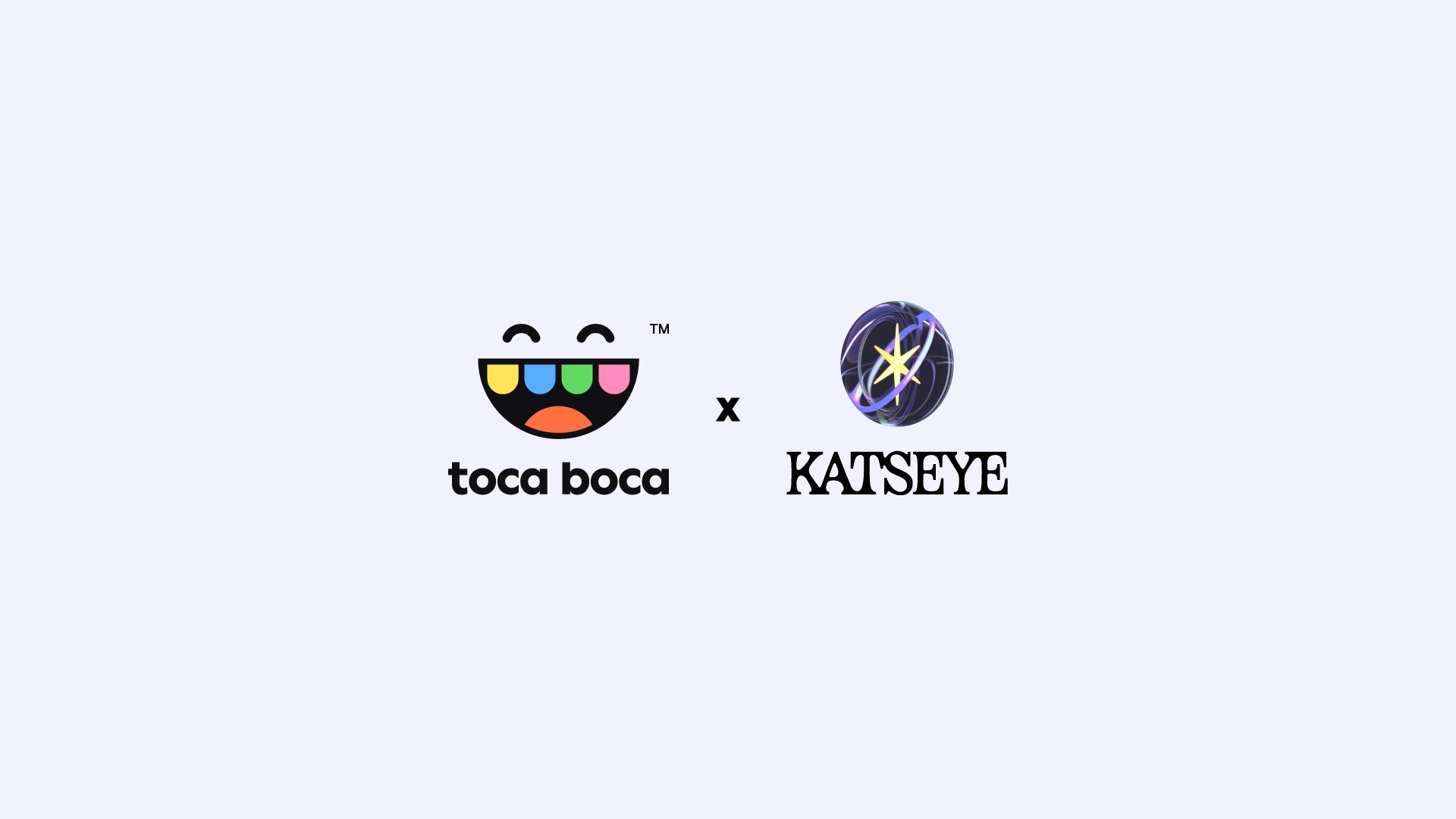 This is an image of the Toca Boca and Katseye logos side by side