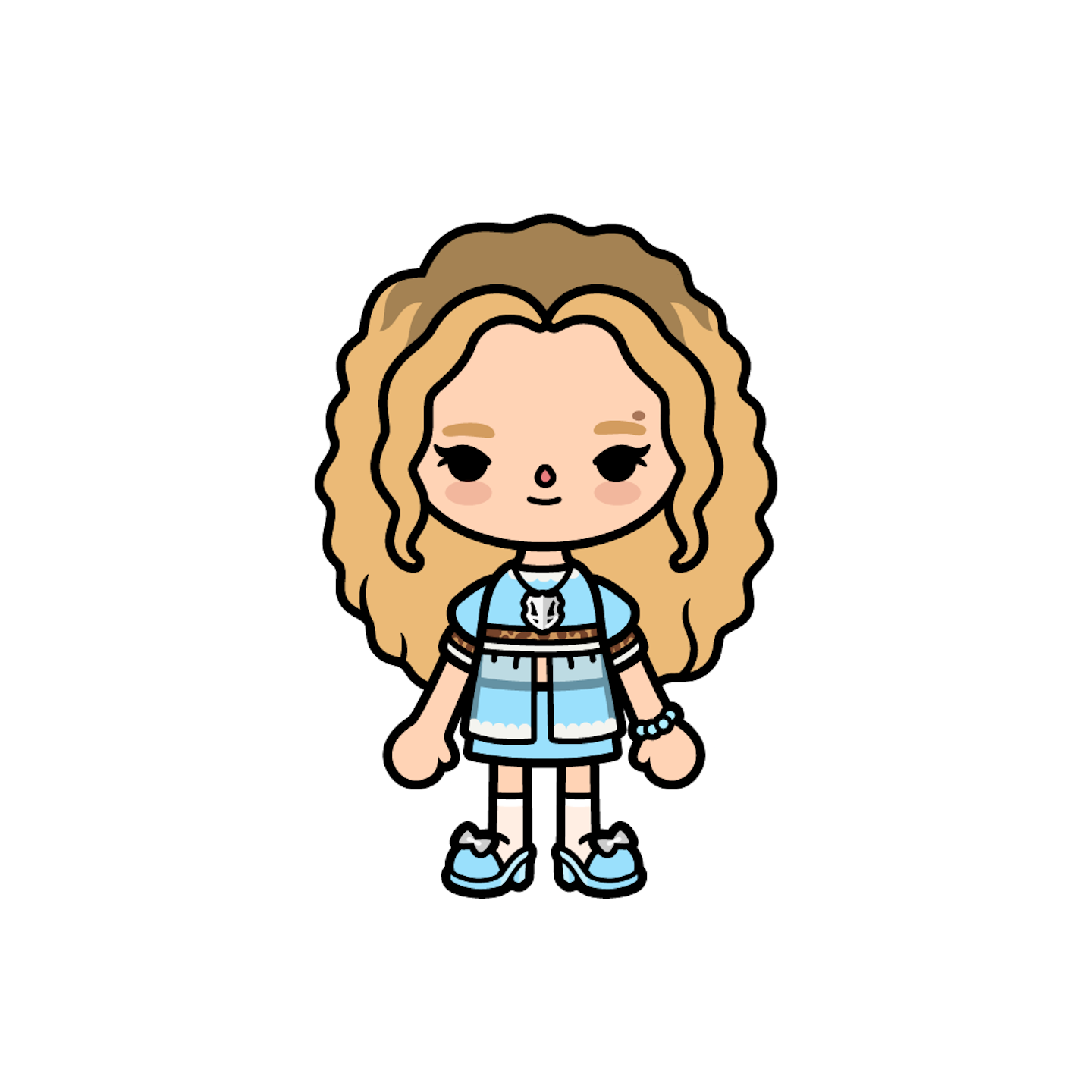 This is Daniela from KATSEYE's stage outfit
