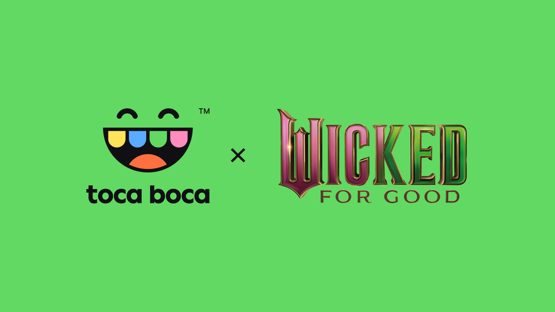 This is the collab logo for the Toca Boca x Wicked collab
