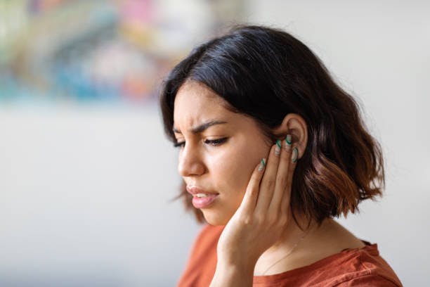 Woman with Ear Problems