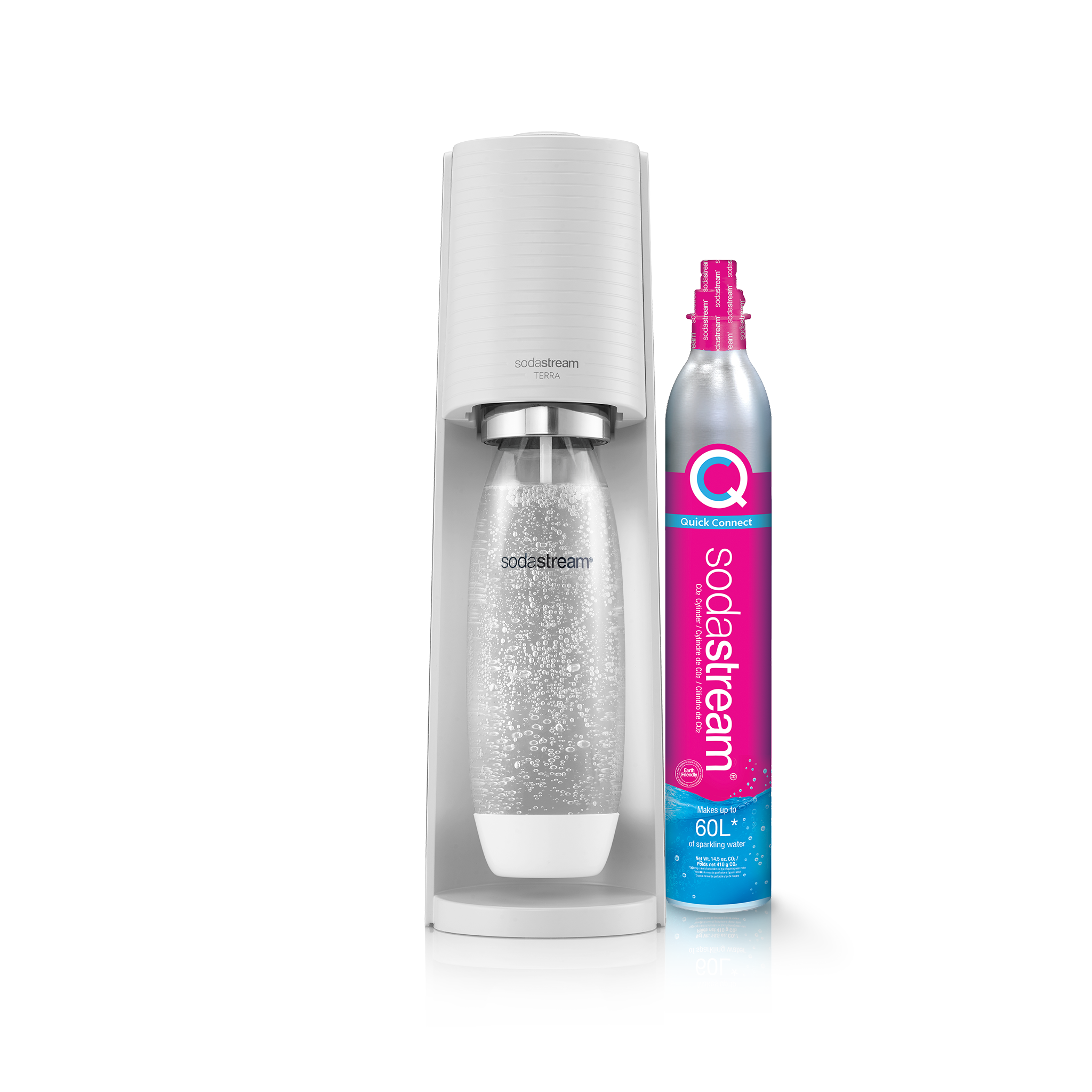 Saturator SodaStream Terra Zestaw Startowy, Biały