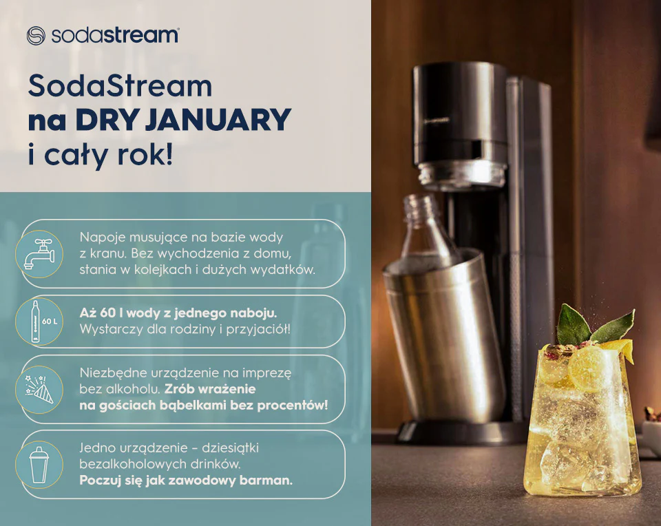 SodaStream na Dry January i cały rok! - infografika.