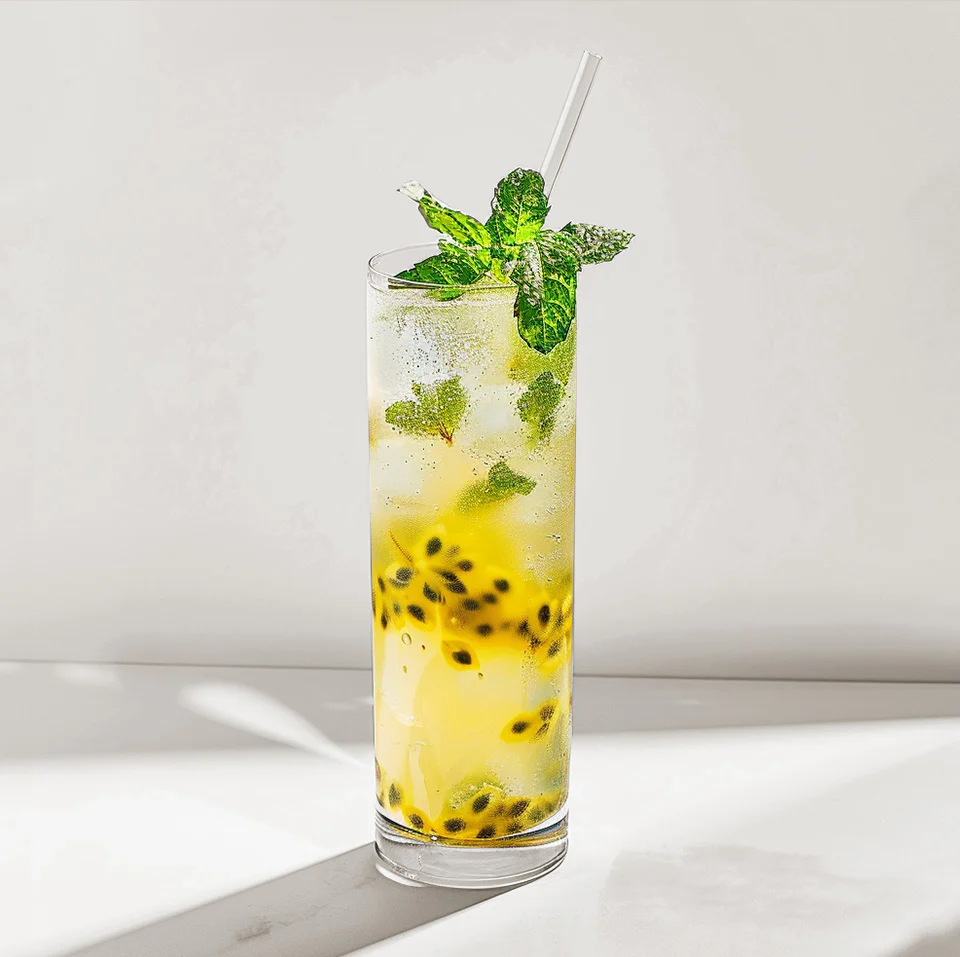 Mocktail z marakują i miętą - zdjęcie