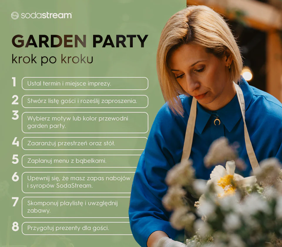 Garden party krok po kroku - infografika