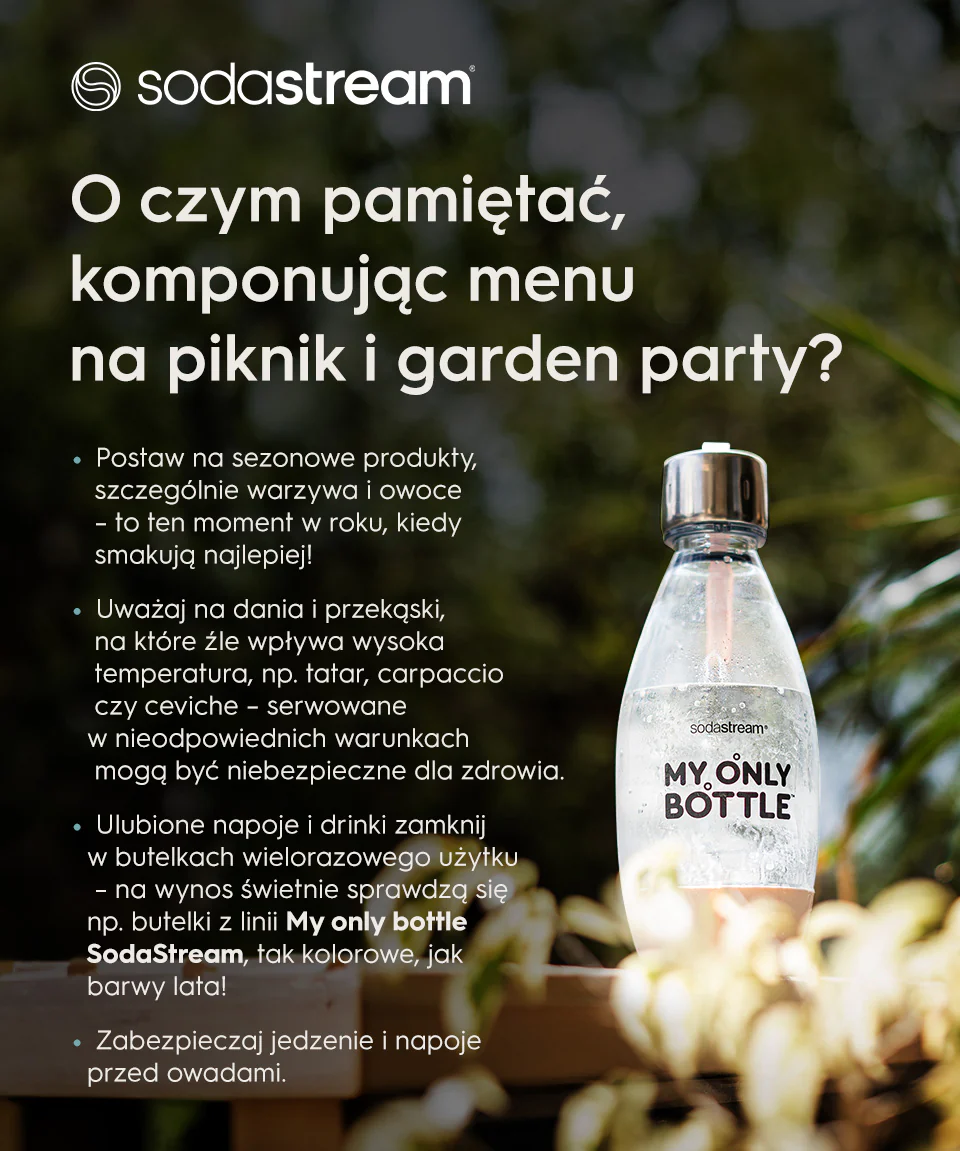 O czym pamiętać komponując menu na piknik i garden party? - infografika