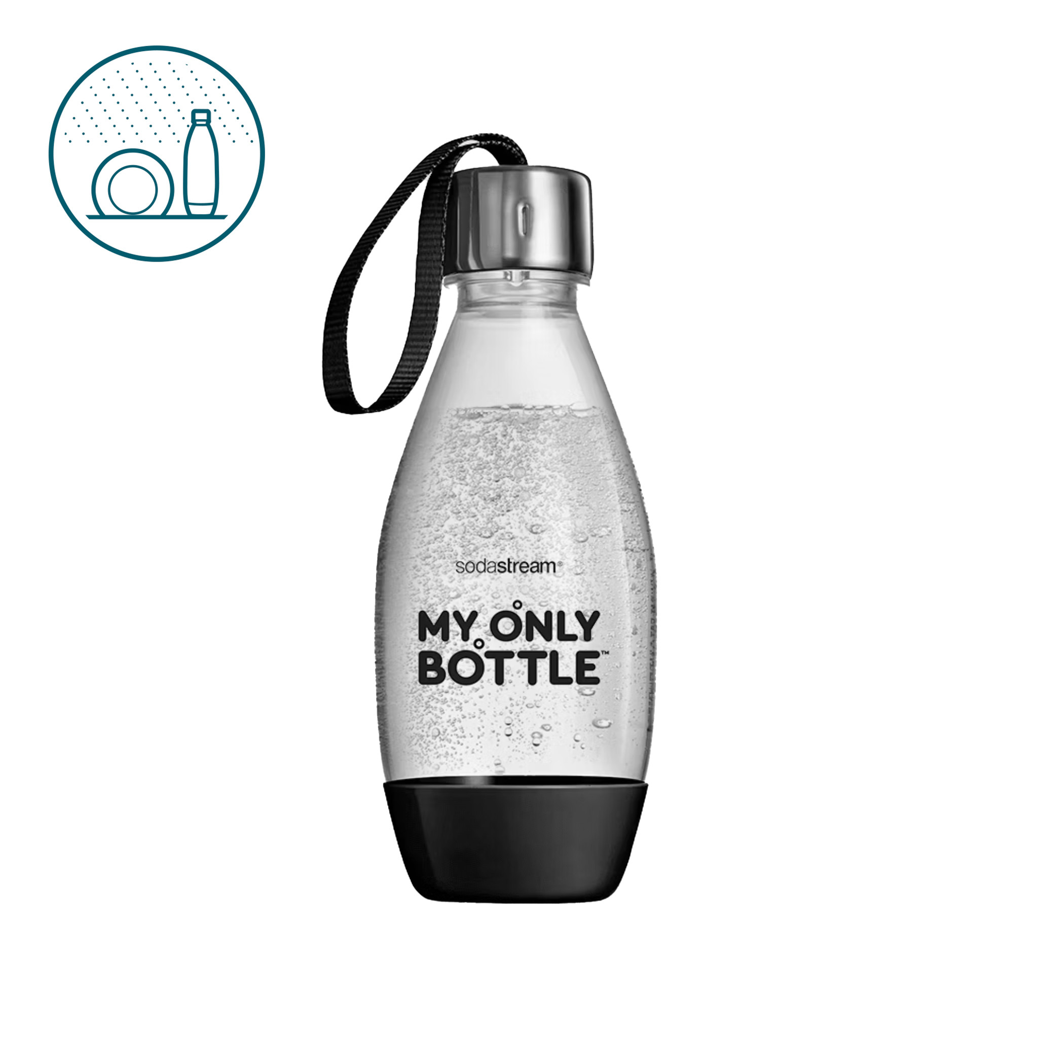 Butelka z kolekcji My Only Bottle - Czarna, 0,5L