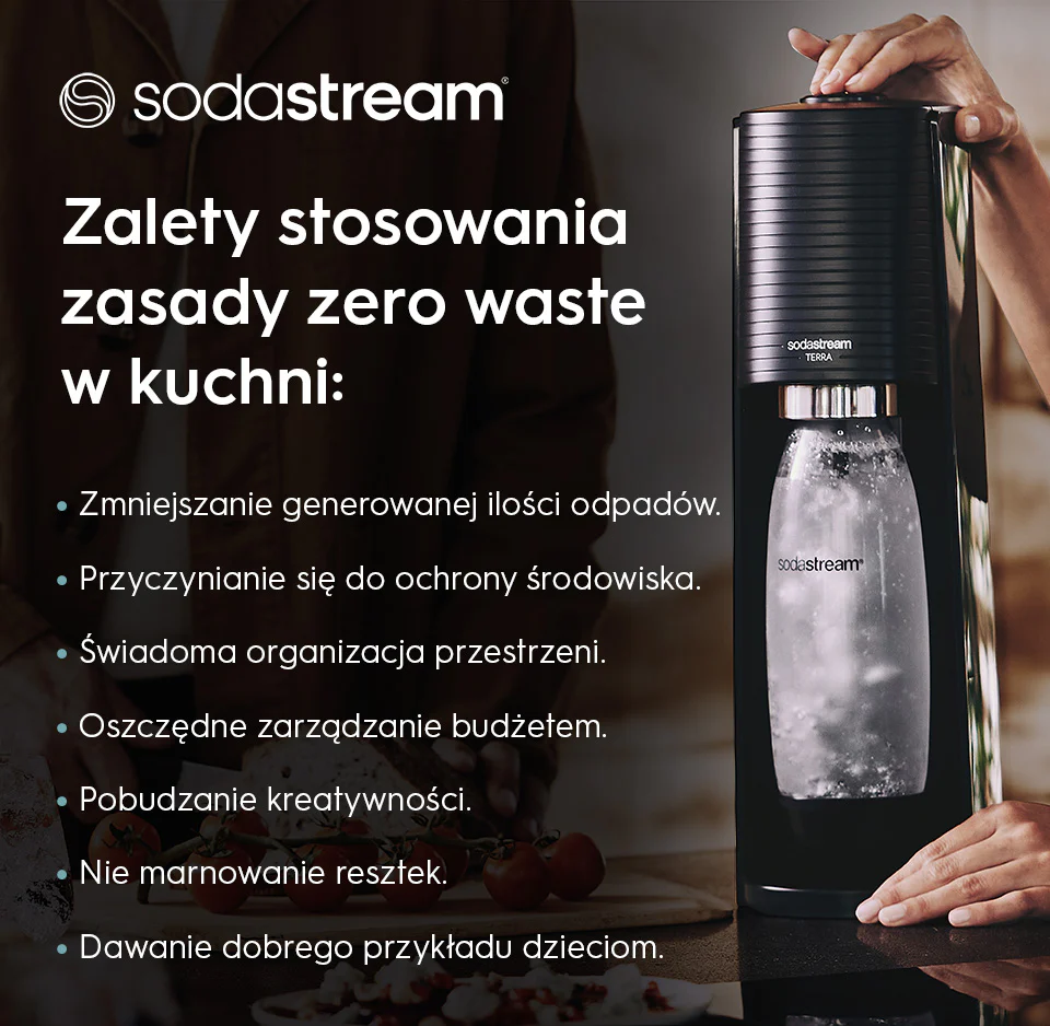 Zalety stosowania zasad zero waste w kuchni - infografika