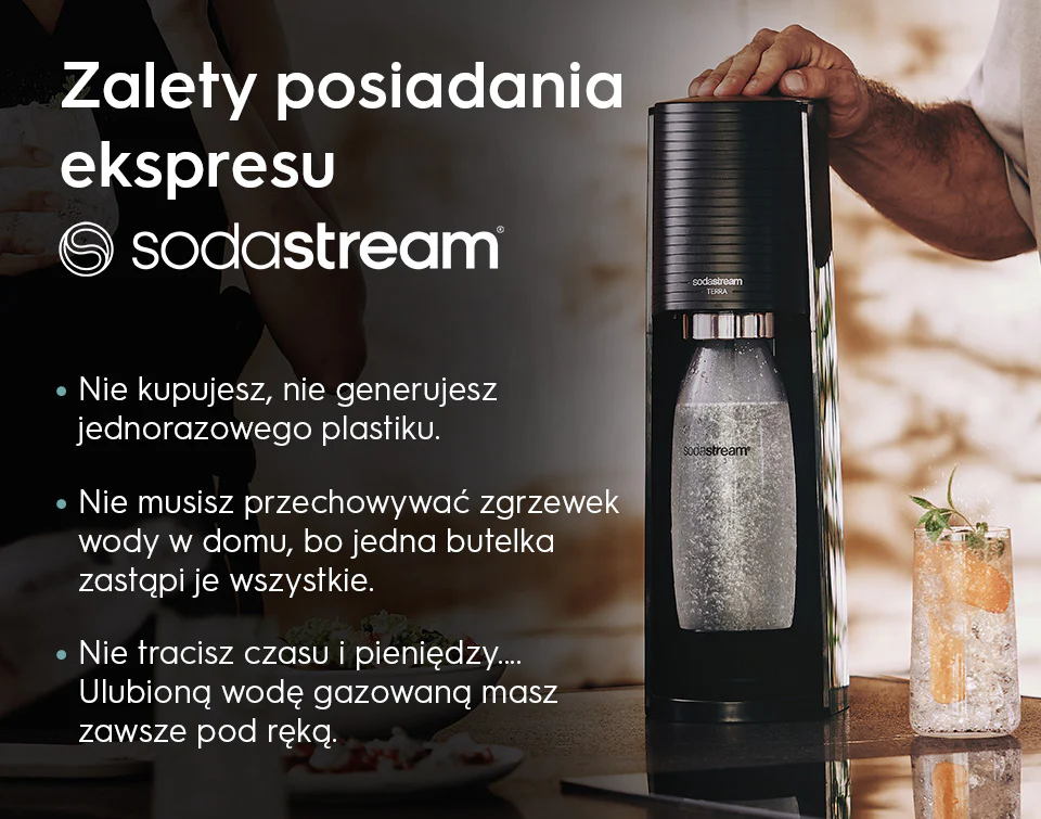 Zalety posiadania ekspresu sodastream - infografika