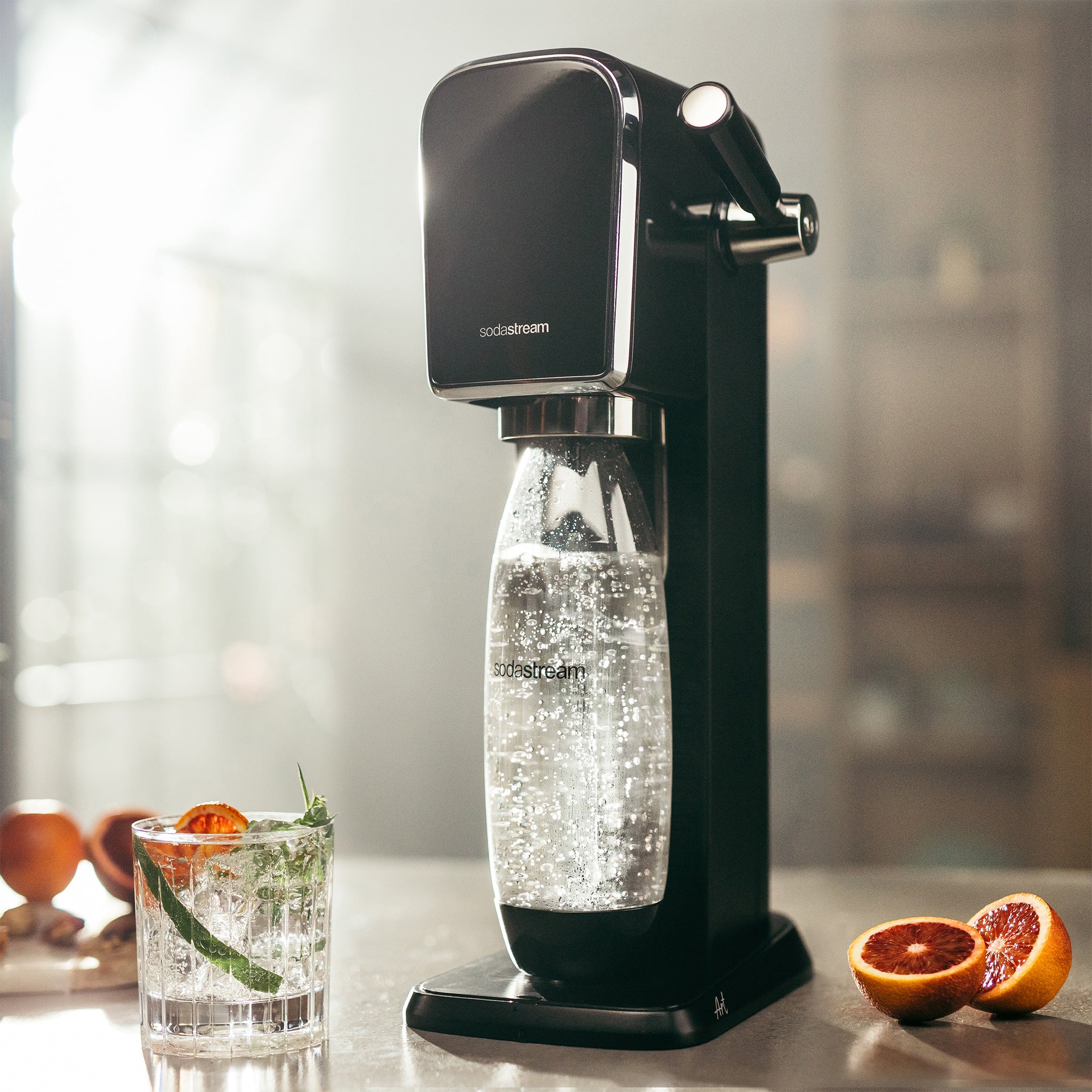 sodastream art czarny z butelką