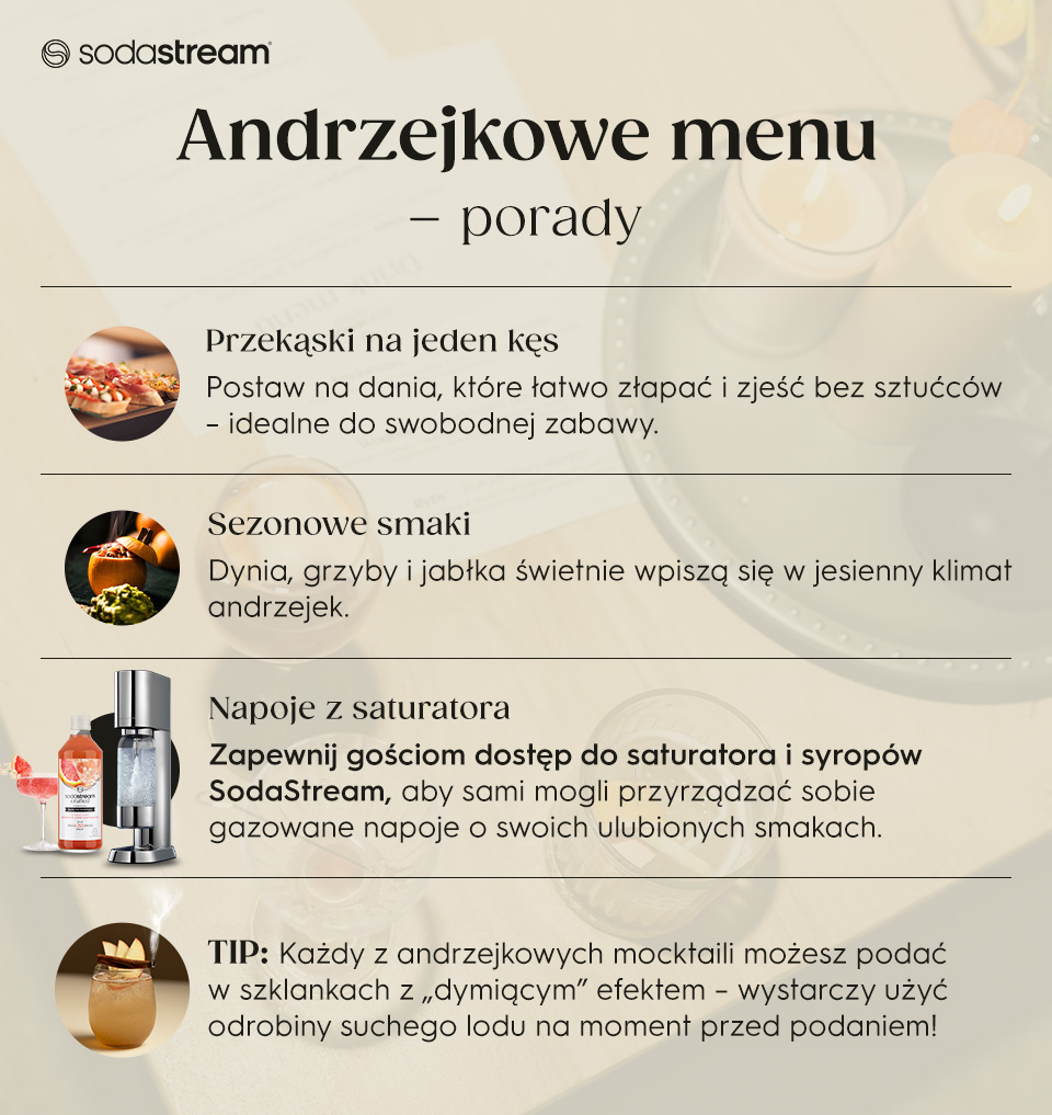 Andrzejkowe menu – porady - infografika.
