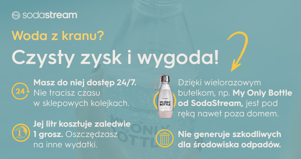 Woda z kranu? Czysty zysk i wygoda!   -infografika.