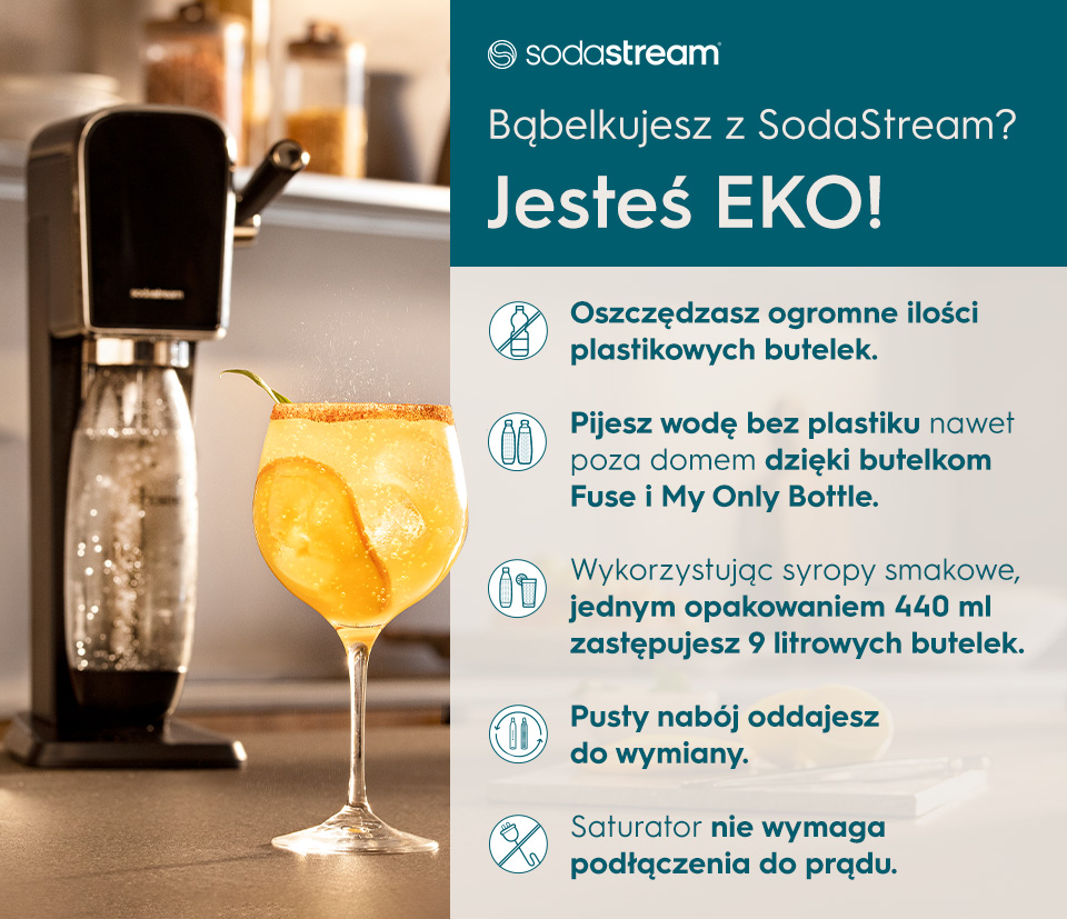 Bąbelkujesz z SodaStream? Jesteś EKO! - infografika.