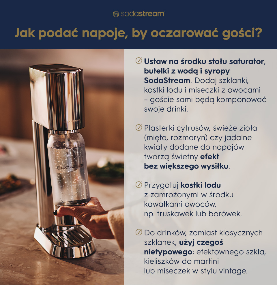 Jak podać napoje, by oczarować gości? - infografika