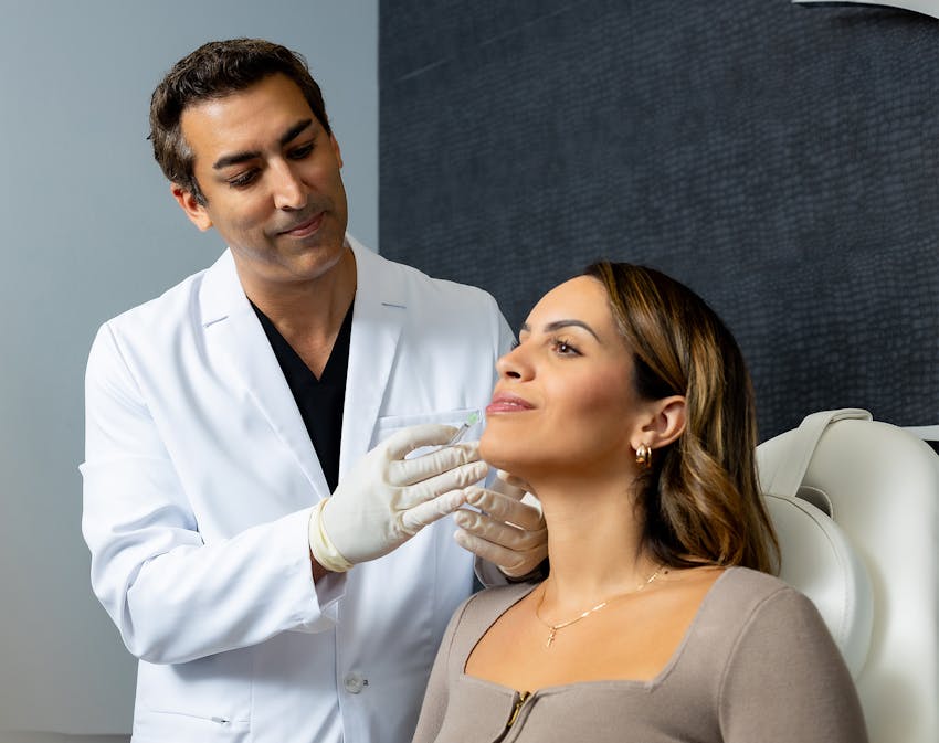 Doctor and patient during consultation