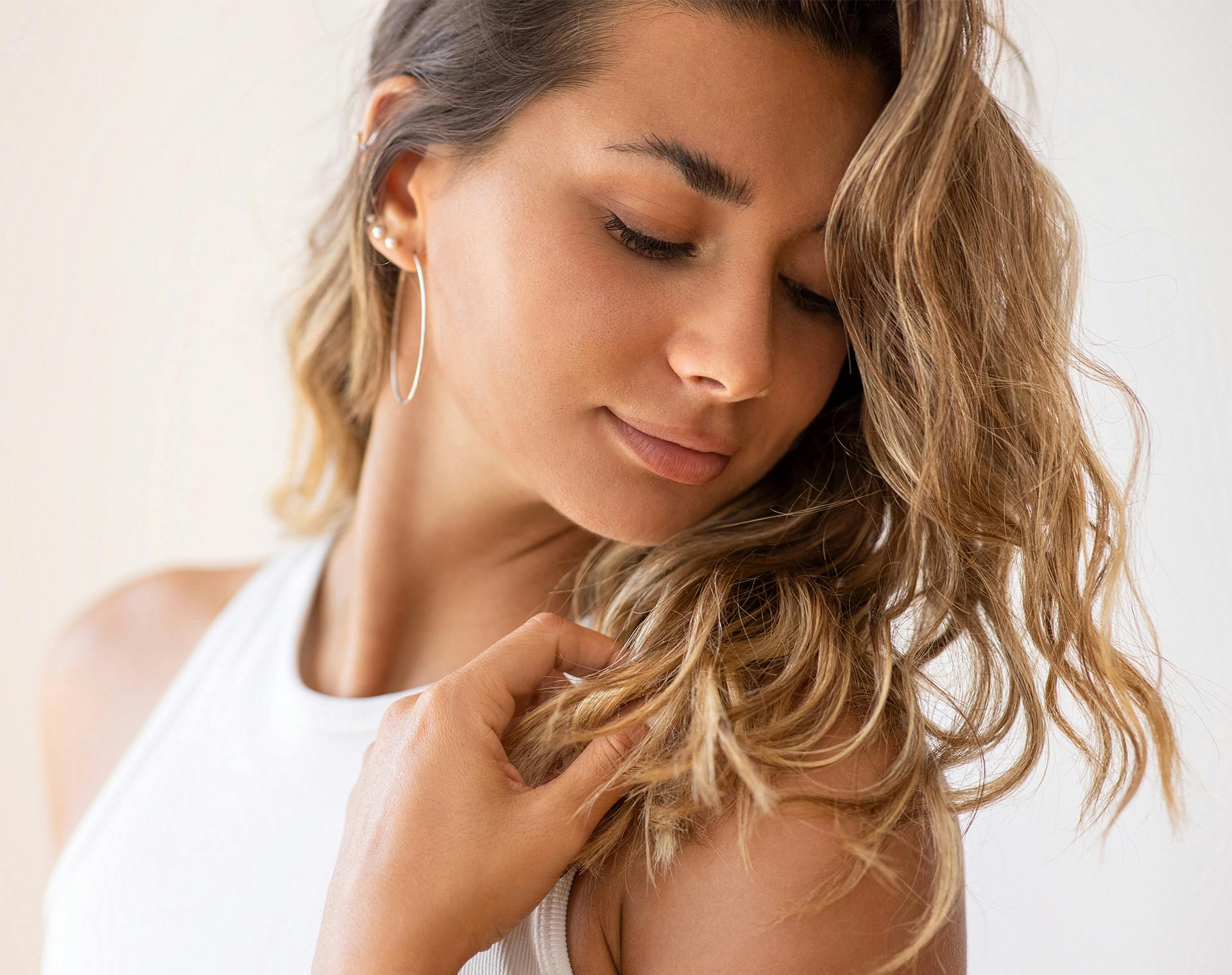 Close up of woman