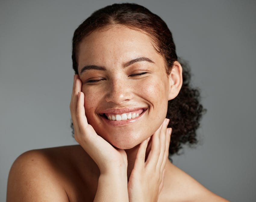 Close up of woman smiling