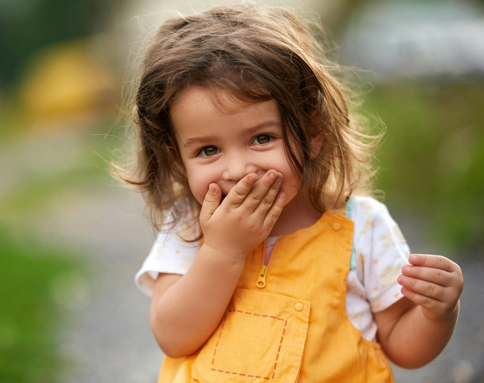 Kid laughing