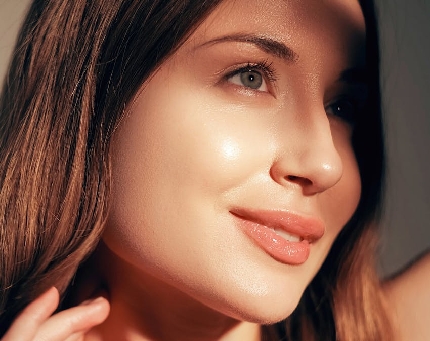 Close up of woman smiling
