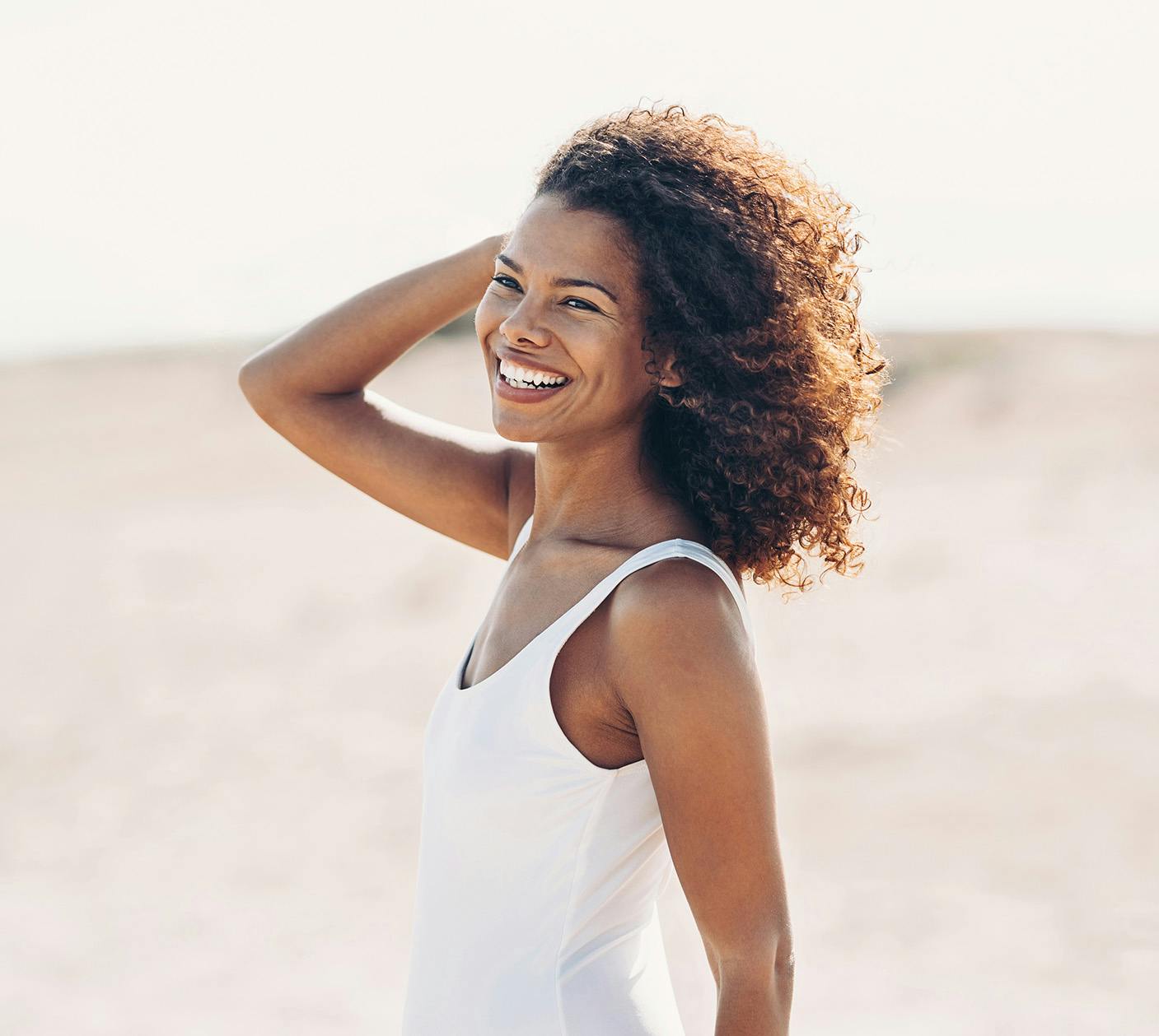 Woman on beach