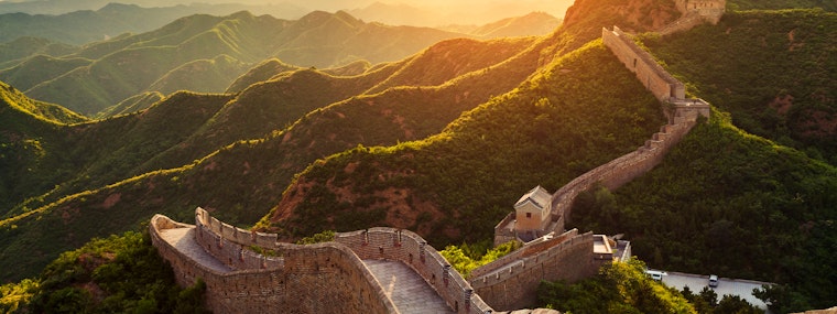 Great Wall of China at Sunrise