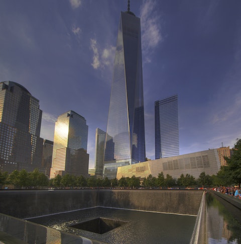 Overlooking the Memorial Pool in Manhattan, New York