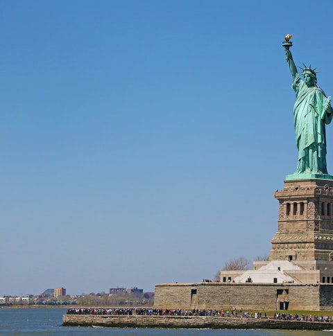 Statue of Liberty on a sunny day in New York