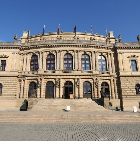 Outside view of Prague's Rudolfinum concert hall