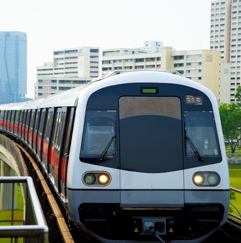 Rail carriage that runs on the Public Metro Railway in Singapore