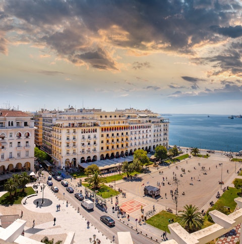 Aristotelous Square at Afternoon in Thessaloniki