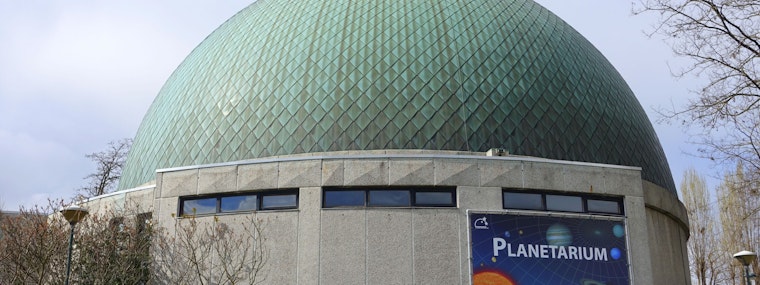 Outside view of the Planetarium in Brussels at daytime