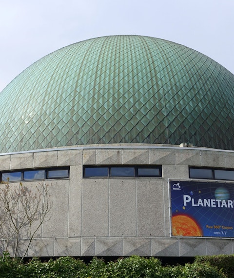 Outside view of the Planetarium in Brussels at daytime