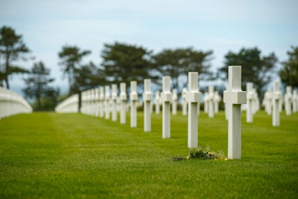 Normandy WW2 Cemetery in France