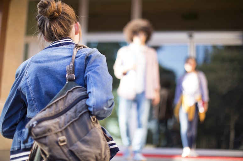 Student Carrying Rucksack Turing Scheme