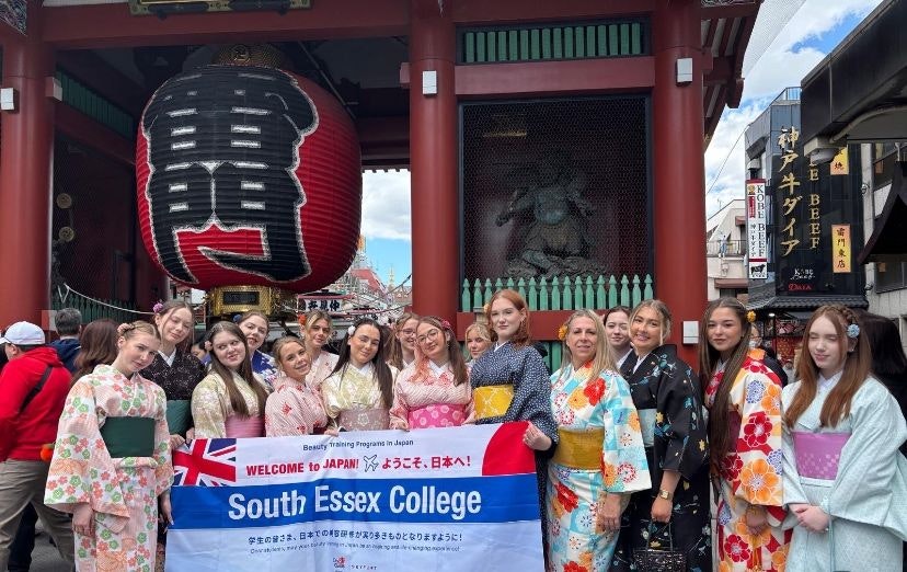 Group of Students from South Essex College on a Turing Trip to Japan