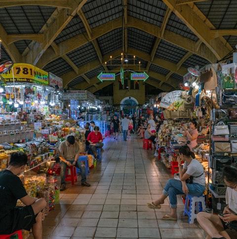 bustling markets