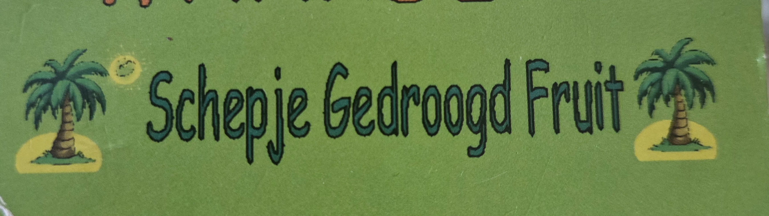 Schepje gedroogd fruit