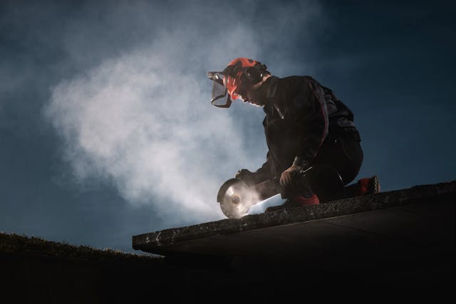 grinding concrete