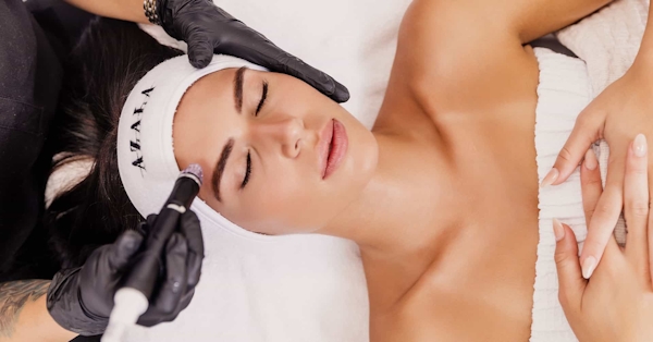 Woman recieving treatment