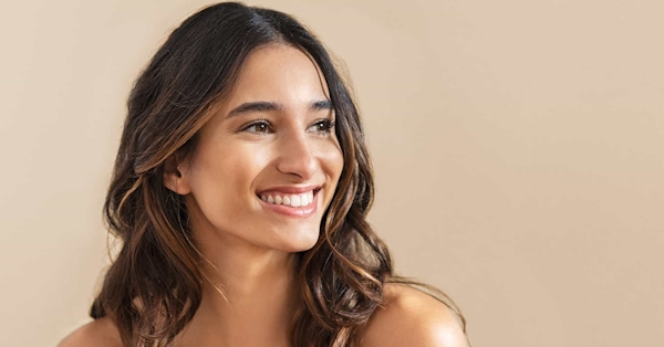 Close up of woman smiling