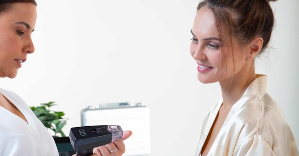 Woman before treatment